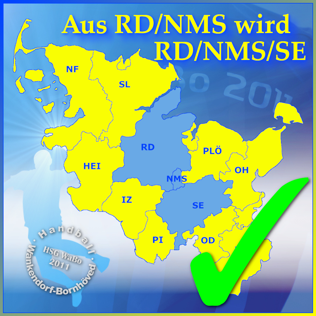 Zusammenfassung der Kreise RD/NMS zu RD/NMS/SE
