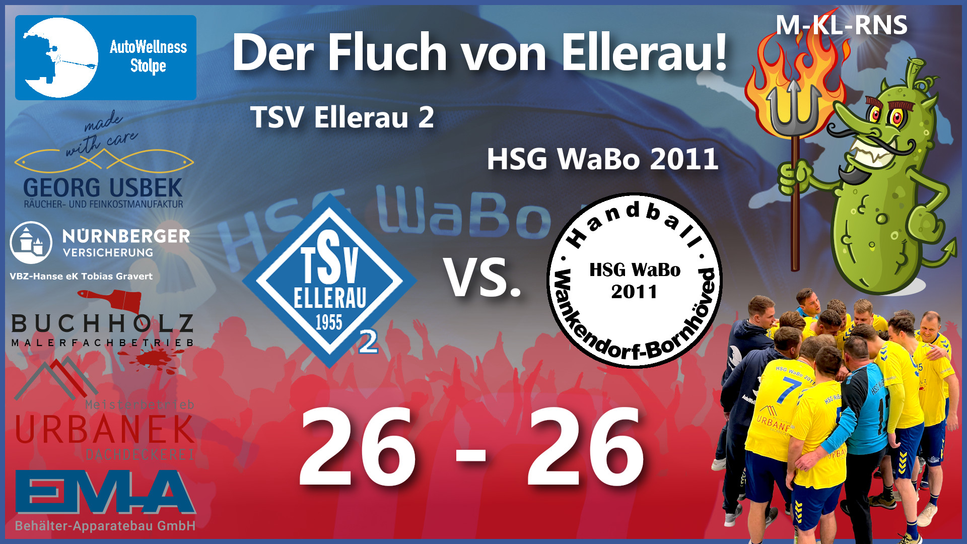 Kreisliga Rendsburg Neumünster Segeberg - Saison 2023-2024 - TSV Ellerau 2 gegen HSG WaBo 2011