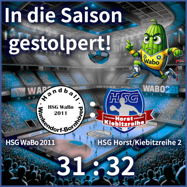 In die Saison gestolpert