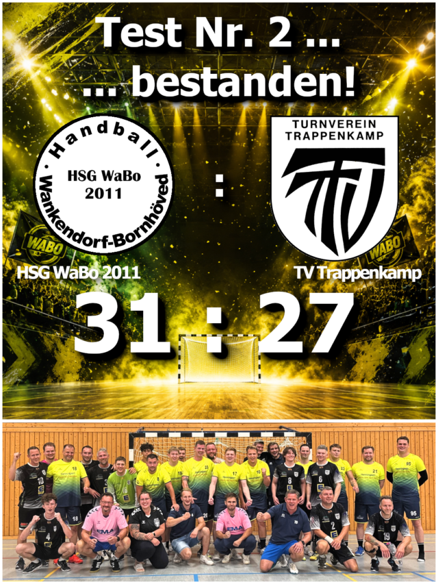 Test Nr. 2 … erfolgreich