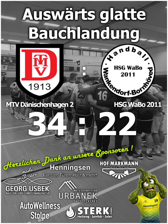 Auswärts glatte Bauchlandung
