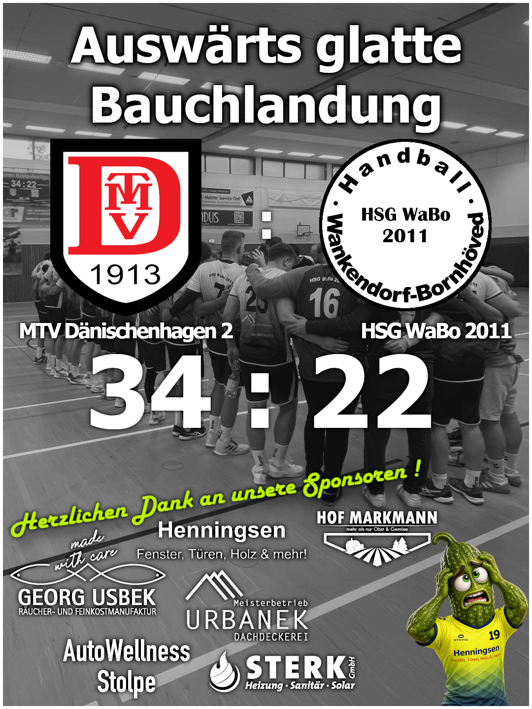 MTV Dänischenhagen gegen HSG WaBo 2011 in der Kreisoberliga Ost Saison 2026/2027