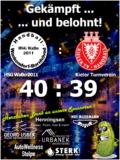 Ergebnis HSG WaBo 2011 gegen Kieler Turnverein - 40:39